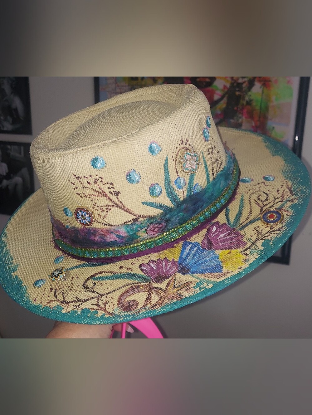 Handcrafted Straw Fedora